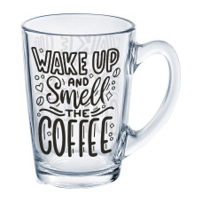 Чашка скло 320мл Lum Smeell Coffee