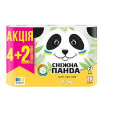 Папір туалетний 4+2шт Панда 3x Класік-Арома