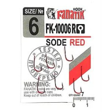 Гачки рибальскі Fanatik Sode red 2