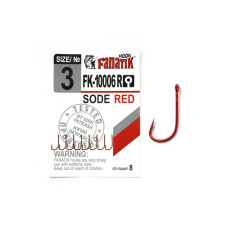 Гачки рибальскі Fanatik Sode red 3