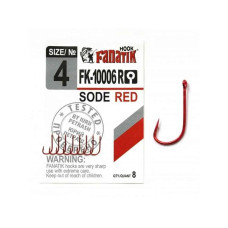 Гачки рибальскі Fanatik Sode red 4