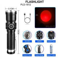 Ліхтар поліс BL 1812 Т6 Red