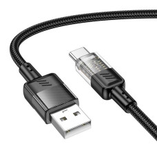 Шнур зарядка тип С Hoco U129 1.2м 3А