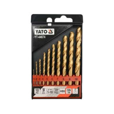 Набір свердел мет. 10шт (1-10) Yato 44674 Tytan