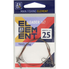 Повідець Zeox Element 25см 10кг 2шт