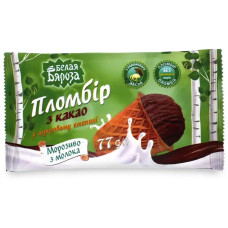 Морозиво Пломбір шоколад Біла Береза 70г (30)