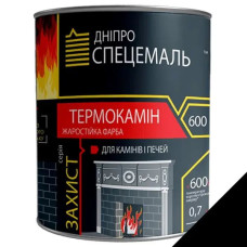 Фарба жаростійка Чорна Термокамін 200мл