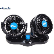Вентилятор авто Vitol HХ-Т303 24v_4 подвійний
