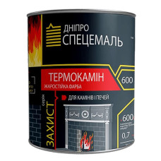 Фарба жаростійка Чорна Термокамін 700мл