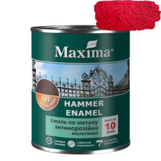 Емаль молоткова 3в1 бордо Maxima 0.75 л