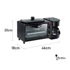 Духовка 9л Domotec 3в1 для сніданку