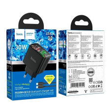 Зарядка блок 1юсб+Type C Hoco CS42А 3а 30W