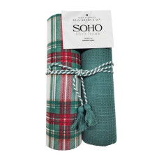 Рушник кухонний Soho 2шт бавовна+стрічка