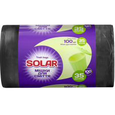 Пакет сміттєвий 35л/100шт Solar