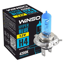 Лампа авто галогенна Н4/Р43Т 12в/55вт Hyper Blue Winso