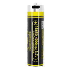 Акум батарейка 18650 контакт LiitoKala 4000mAh USB
