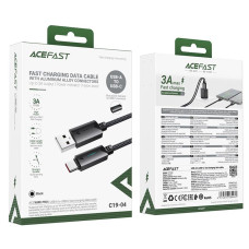 Шнур зарядка тип С Acefast C19-04 3а 1.2м