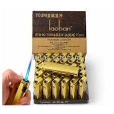 Запальничка звичайна мет. Турбо Laoban Т03М 126-4015