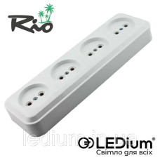 Розетка накл. 4-я Ledium Rio-Ono