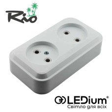 Розетка накл. 2-я земля Ledium Rio