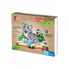 Пластилін Промінь Зоо 12цв 180гр