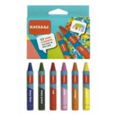 Олівці воскові 12шт Nataraj 735001
