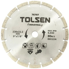 Круг алмаз 230 Cег Tolsen 76707