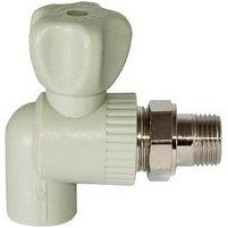 Кран батарейний кутовий 25х3/4 ппр Koer-Raftec